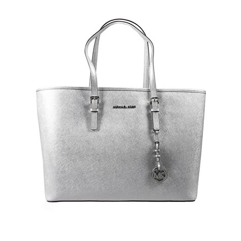 michael kors tasche weiss lederstreifen|Michael Kors purses silver.